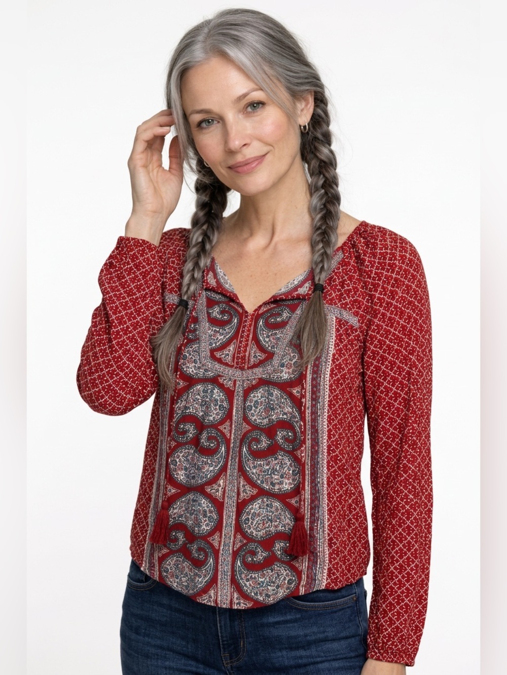 Lucky Brand peasant blouse